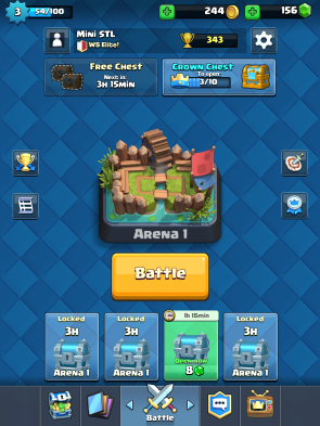 Image result for clash royale home screen