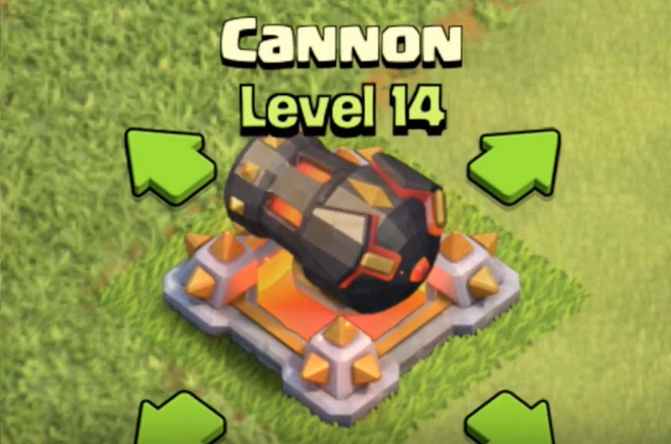 Level 14 Cannon May Update 2016 Clash of Clans.