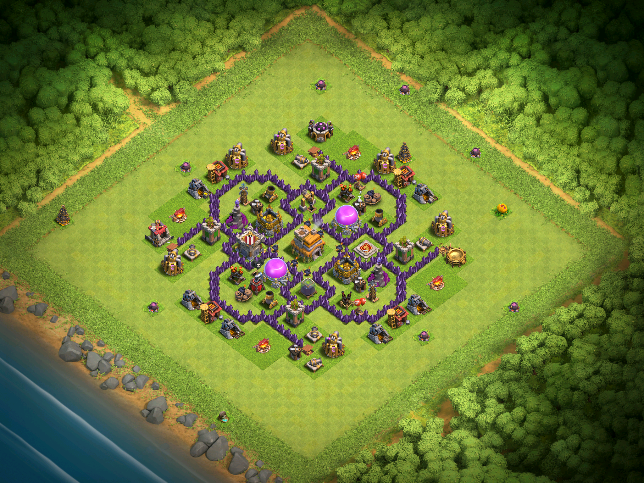 Best Town Hall 7 Base Design For December 16 Clash For Dummies