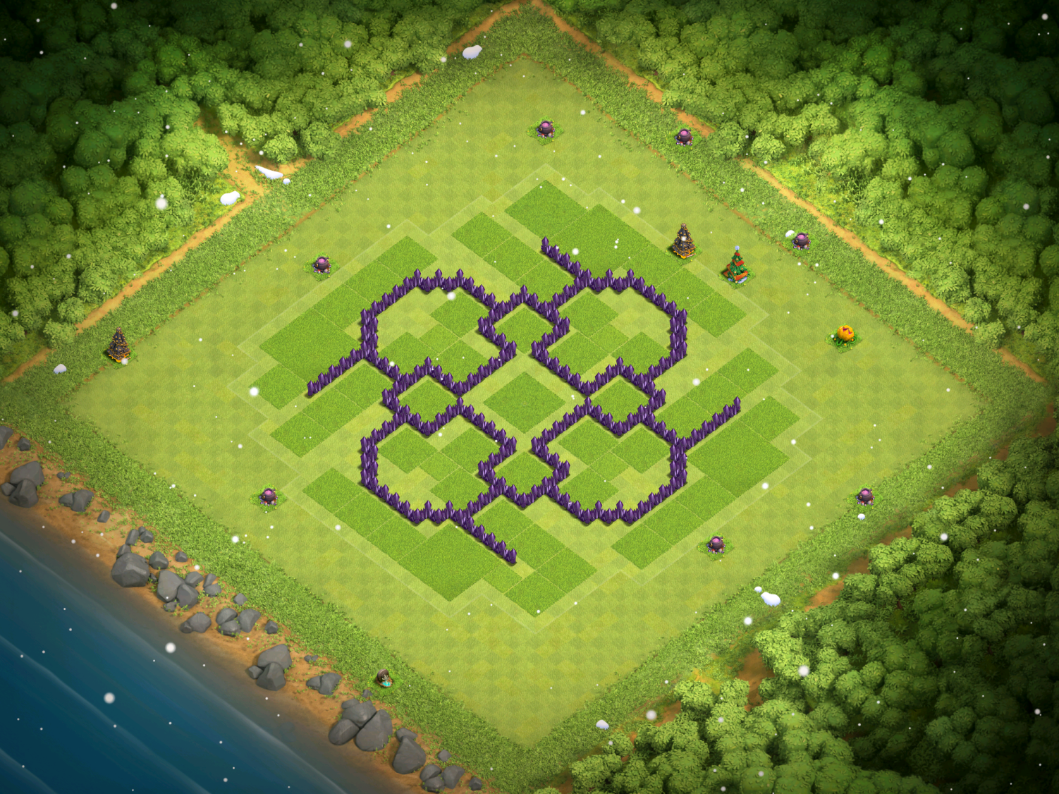 Clash of Clans Town Hall 7 War Base 2017.