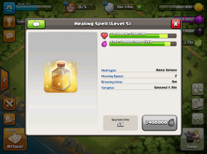 Clash of Clans TH8 Upgrade Order Heal Spells