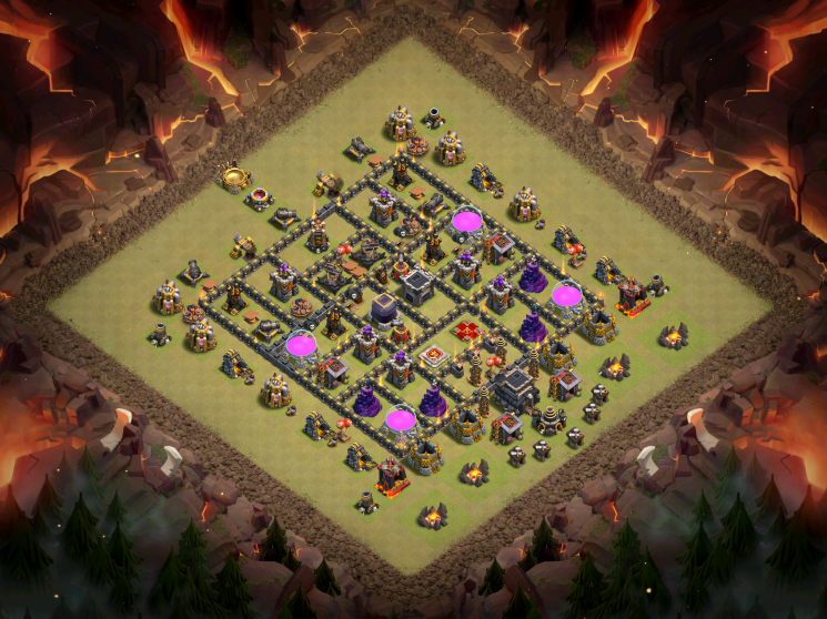 Clash of Clans Town Hall 9 War Base Design 2017