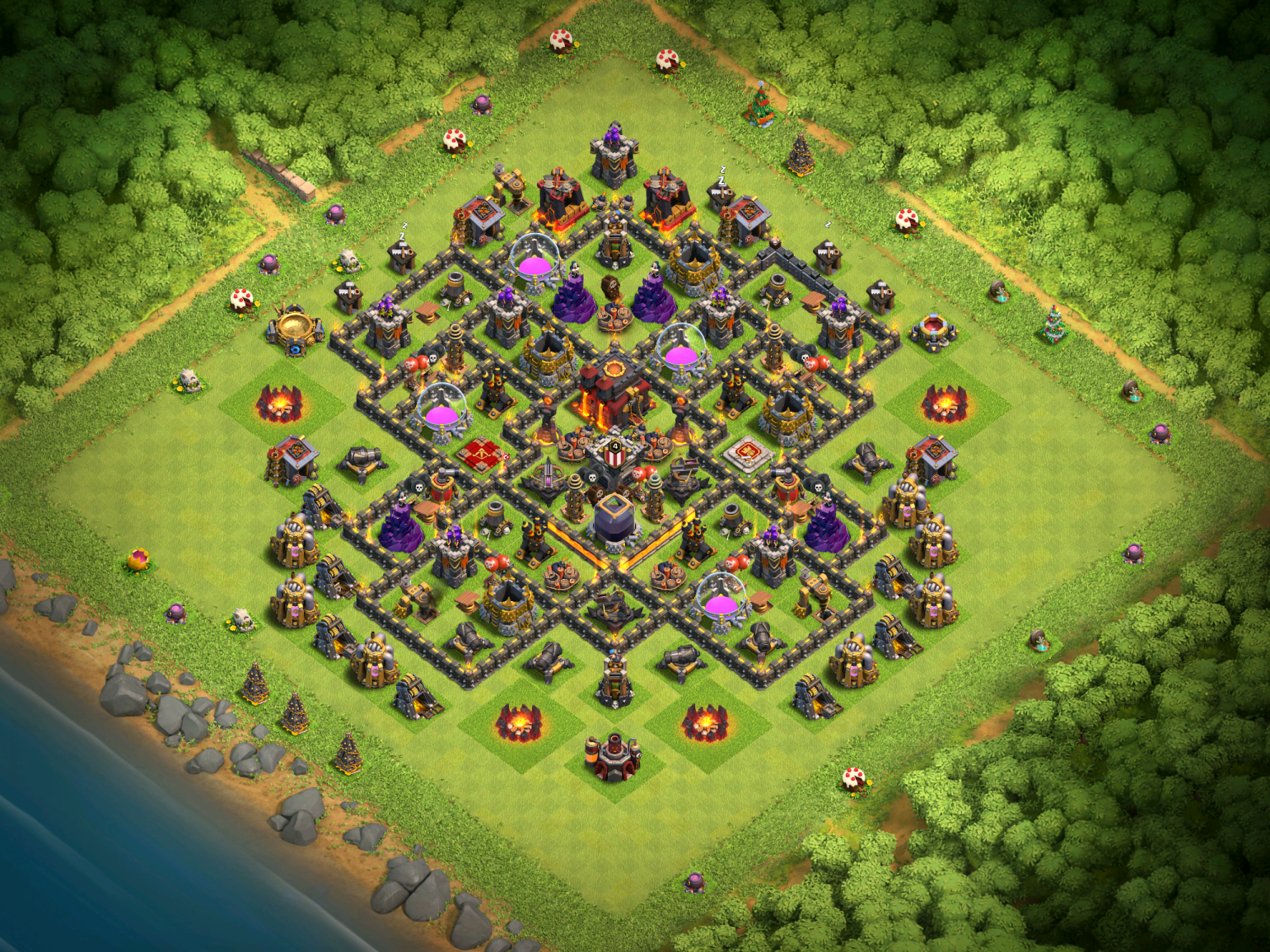 Town Hall 10 Farming Base Design Layout Clash of Clans.